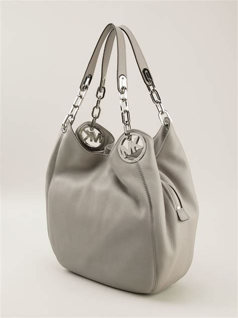 grey bag michael kors|grey michael kors shoulder bag.